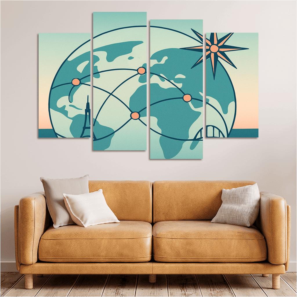 Celestial Flight Network wall decor
