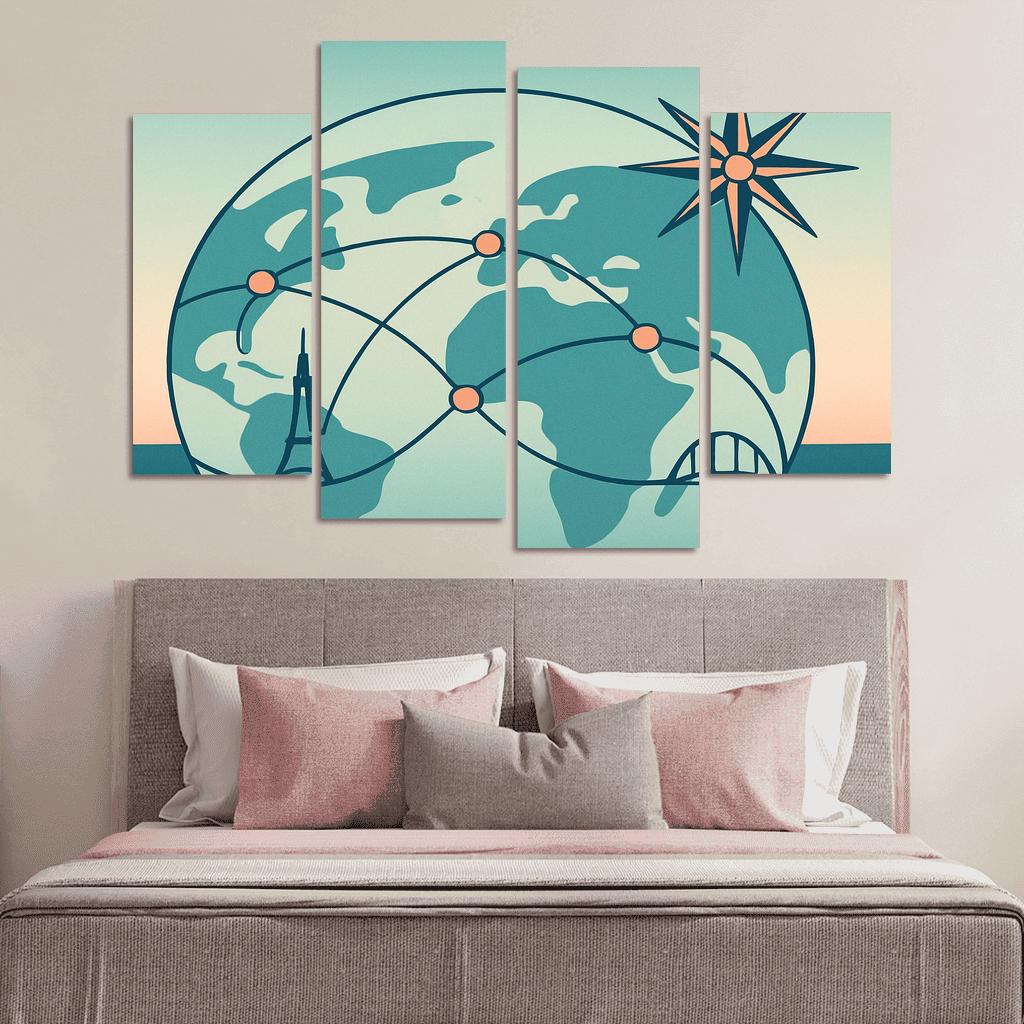 Celestial Flight Network wall decor
