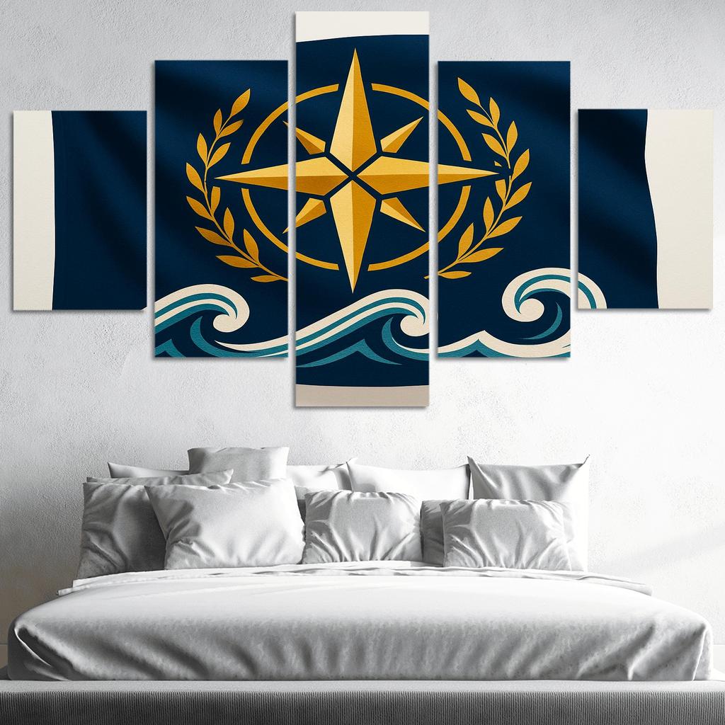 Mariners Compass Standard custom paintings frame