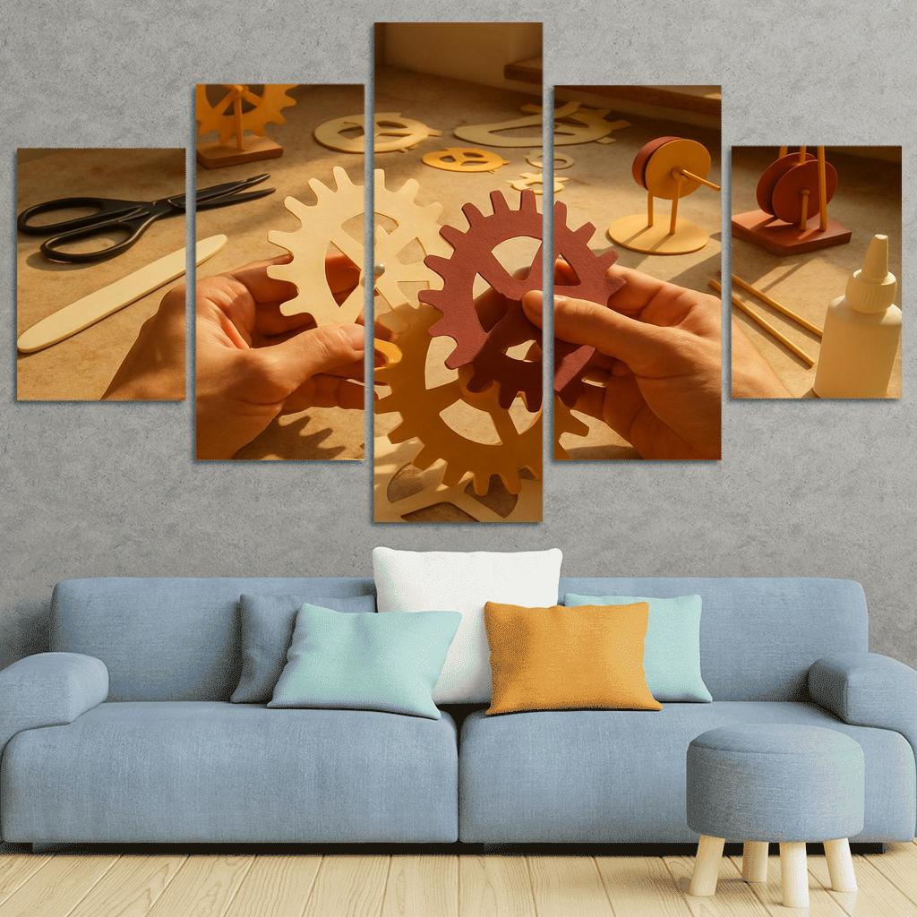 Kinetic Paper Sculpture Lab modern paintings frame