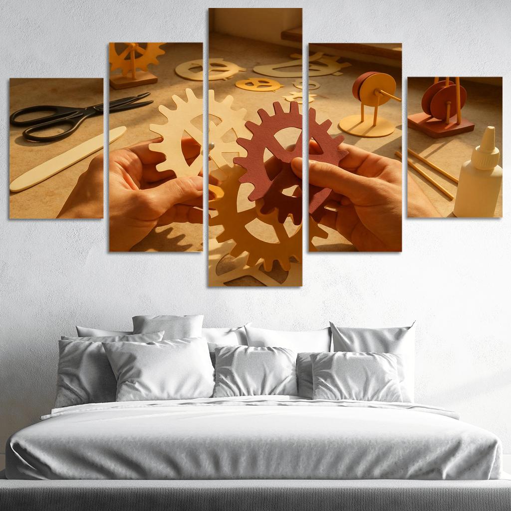 Kinetic Paper Sculpture Lab modern paintings frame