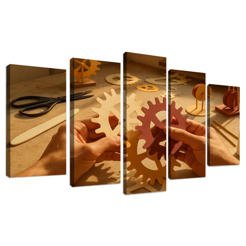 Kinetic Paper Sculpture Lab modern paintings frame