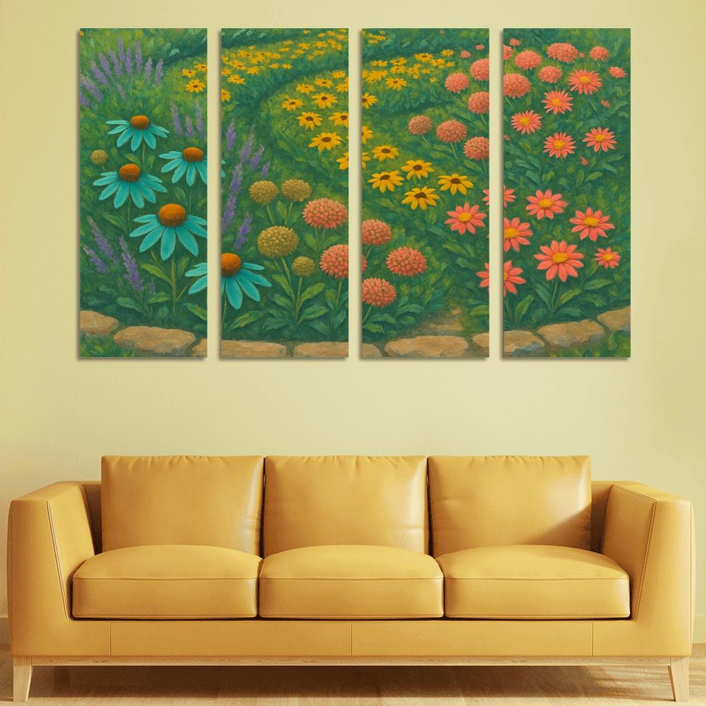 Pollinator Path Mosaic wall art