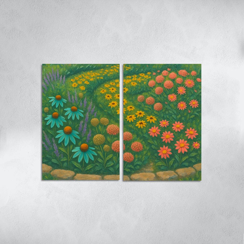 Pollinator Path Mosaic wall art