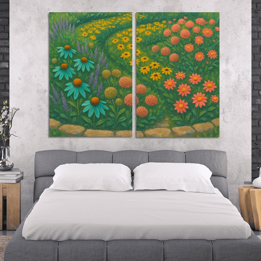 Pollinator Path Mosaic wall art