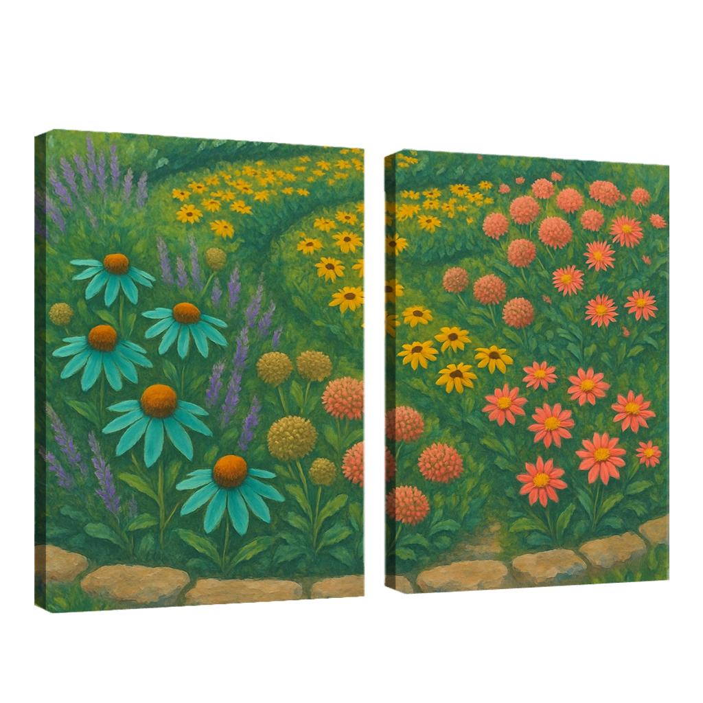 Pollinator Path Mosaic wall art