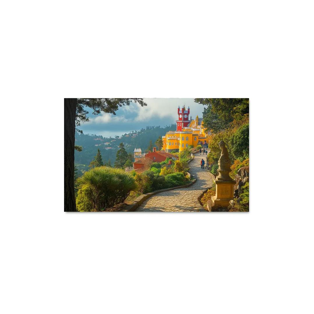 Pena Palace Park Gardens multi-panel paintings