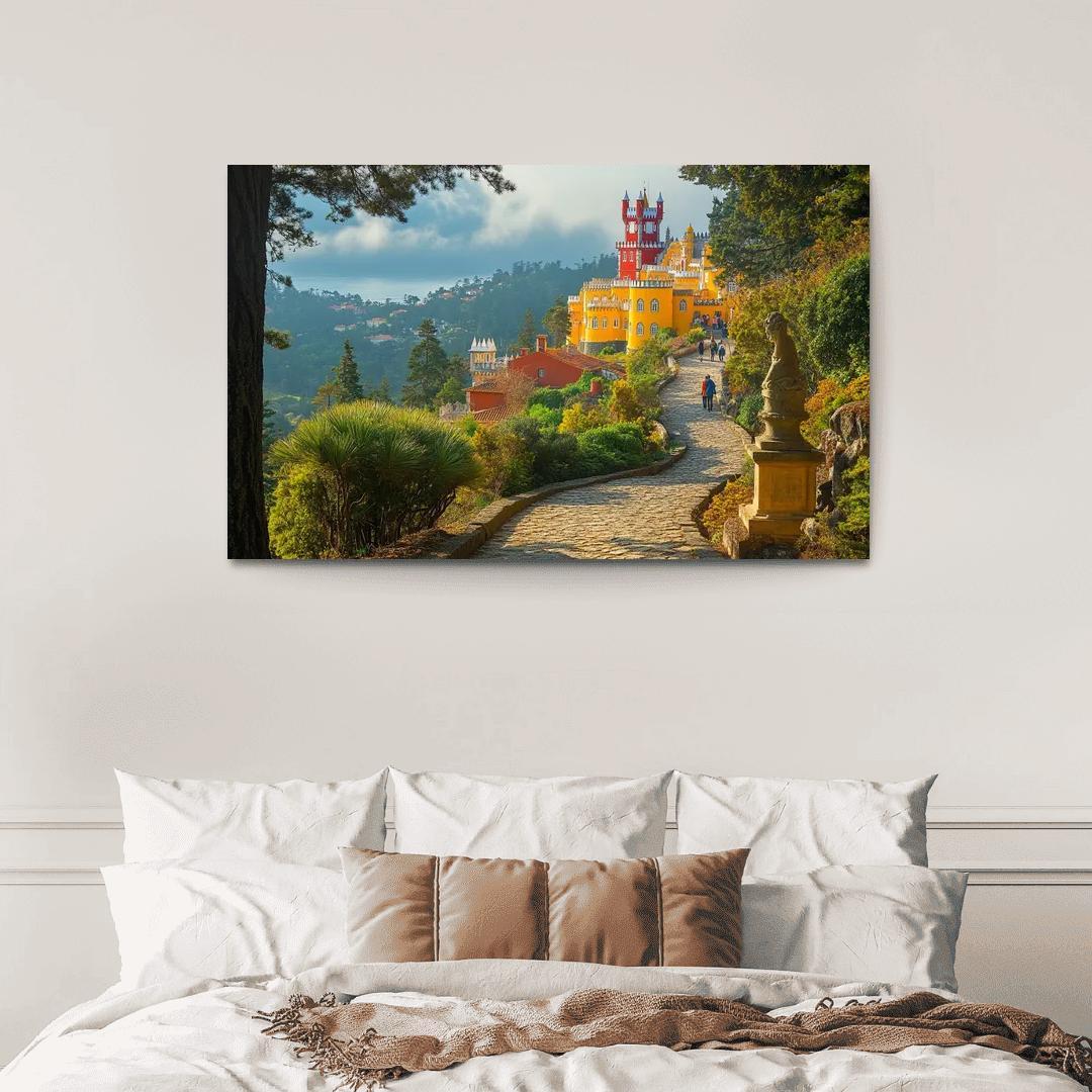Pena Palace Park Gardens multi-panel paintings