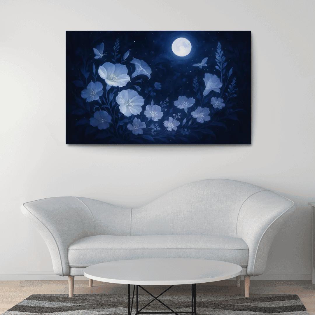 Mystical Moonlit Botanicals custom paintings frame
