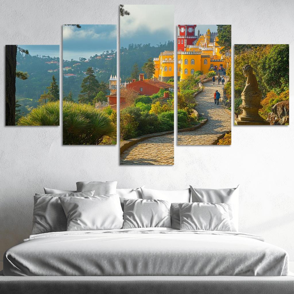 Pena Palace Park Gardens multi-panel paintings