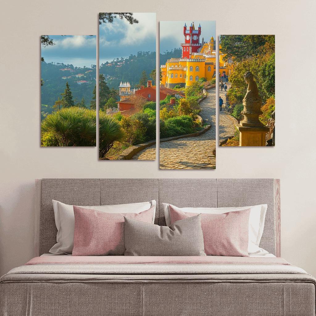 Pena Palace Park Gardens multi-panel paintings
