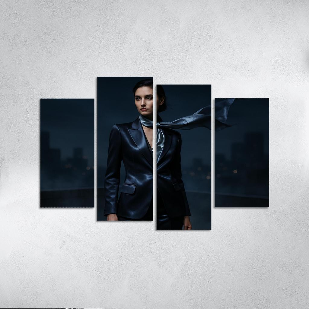 Moonlit Satin Suiting oil paintings frame