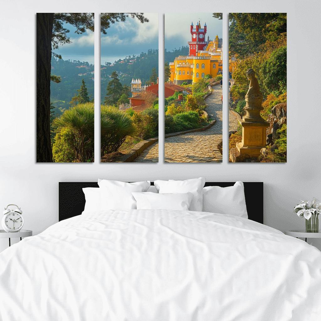 Pena Palace Park Gardens multi-panel paintings