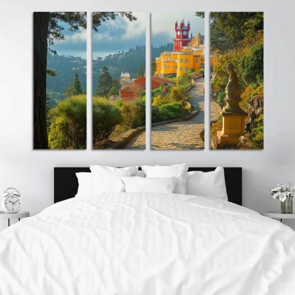 Pena Palace Park Gardens multi-panel paintings