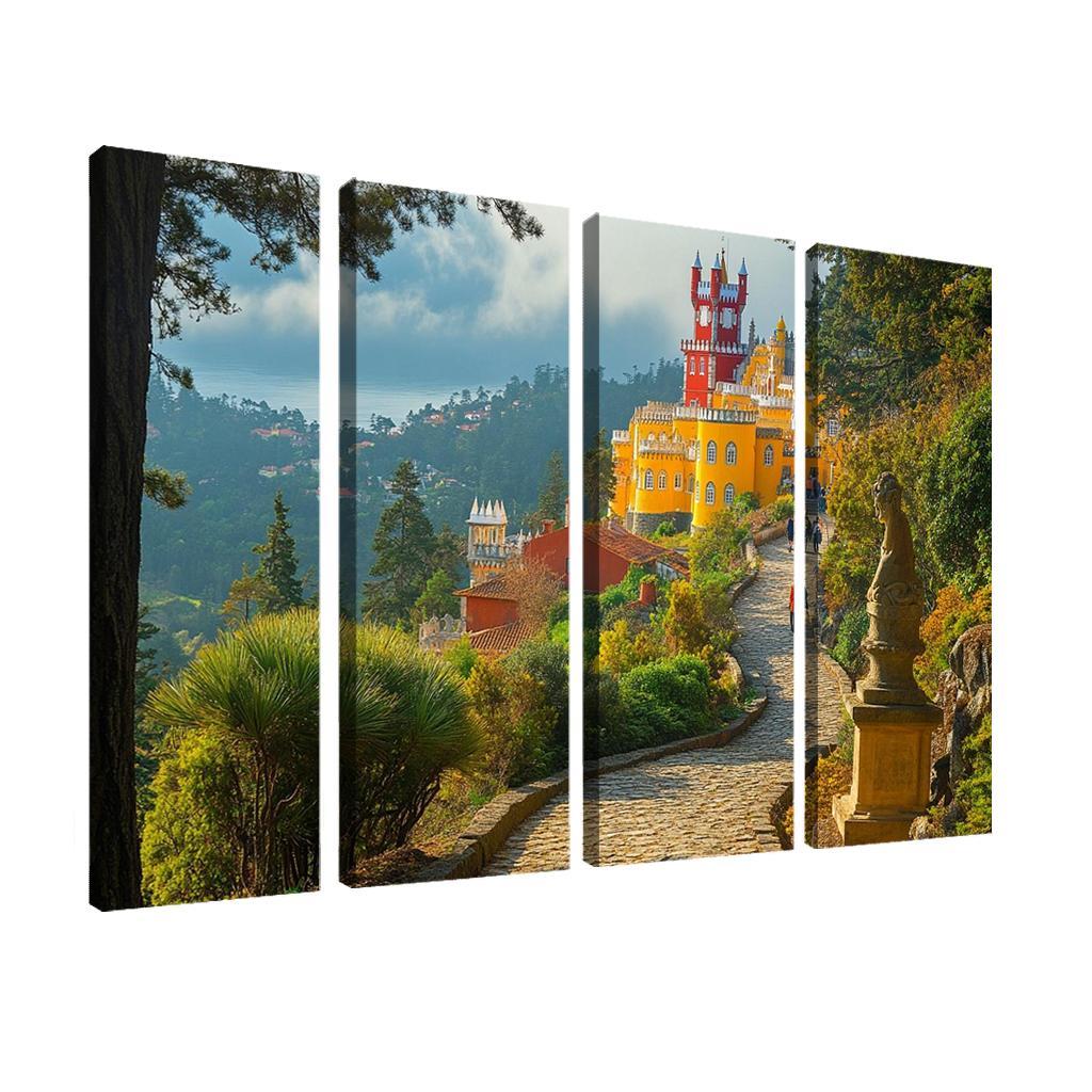 Pena Palace Park Gardens multi-panel paintings