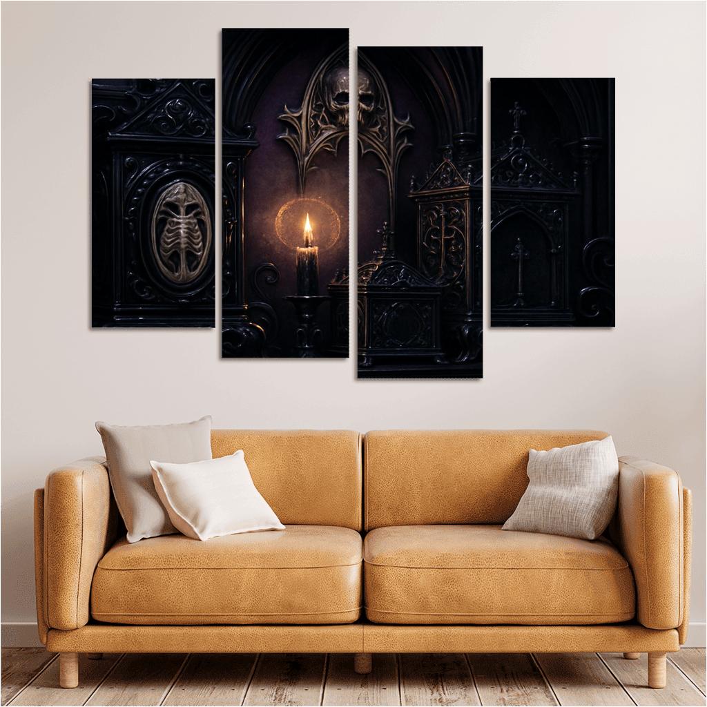 Obsidian Reliquary Altarpiece custom paintings frame