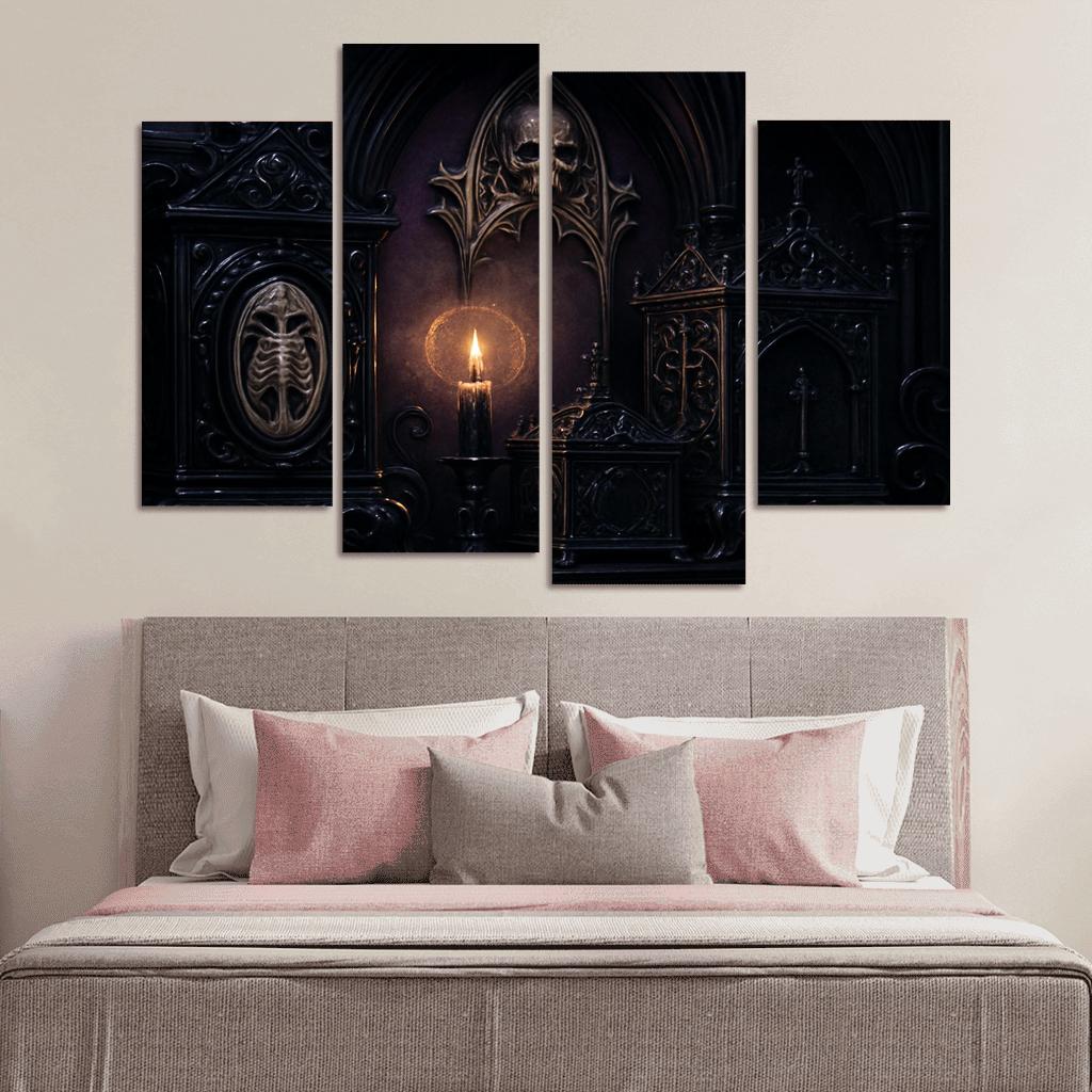 Obsidian Reliquary Altarpiece custom paintings frame