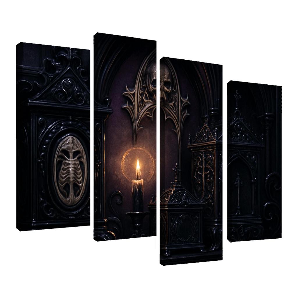 Obsidian Reliquary Altarpiece custom paintings frame