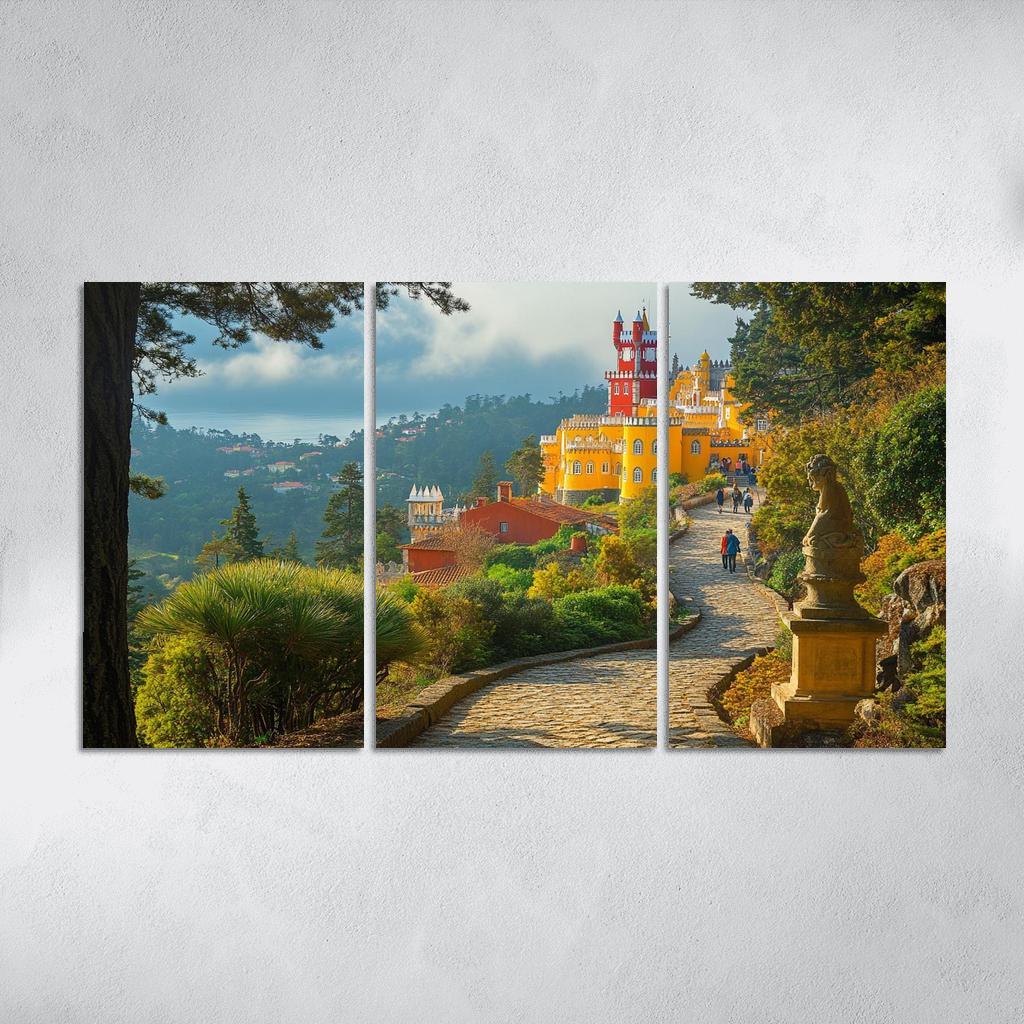 Pena Palace Park Gardens multi-panel paintings