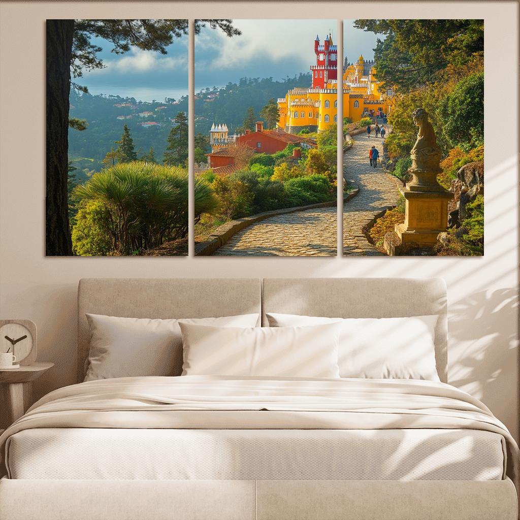 Pena Palace Park Gardens multi-panel paintings