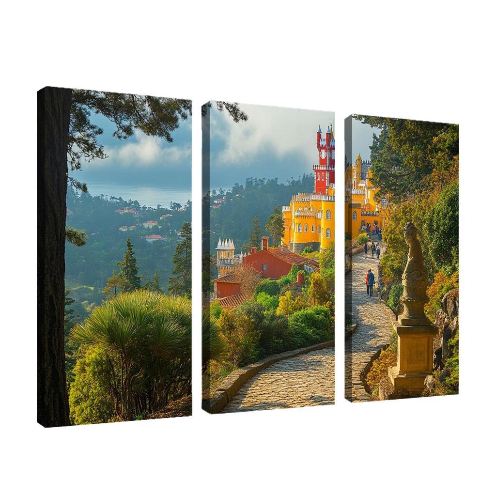 Pena Palace Park Gardens multi-panel paintings