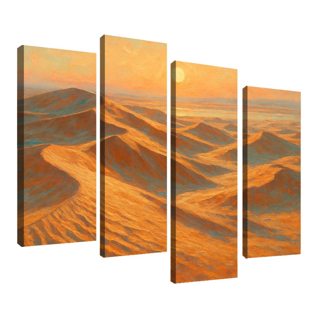 Amber Dunes At Dawn canvas paintings frame