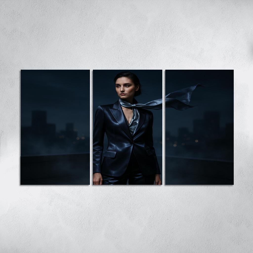 Moonlit Satin Suiting oil paintings frame