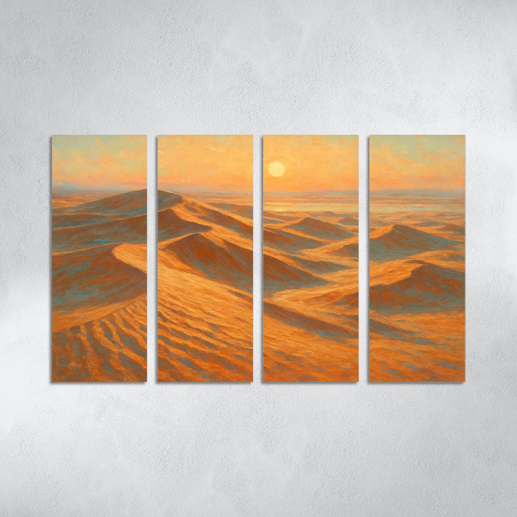 Amber Dunes At Dawn canvas paintings frame