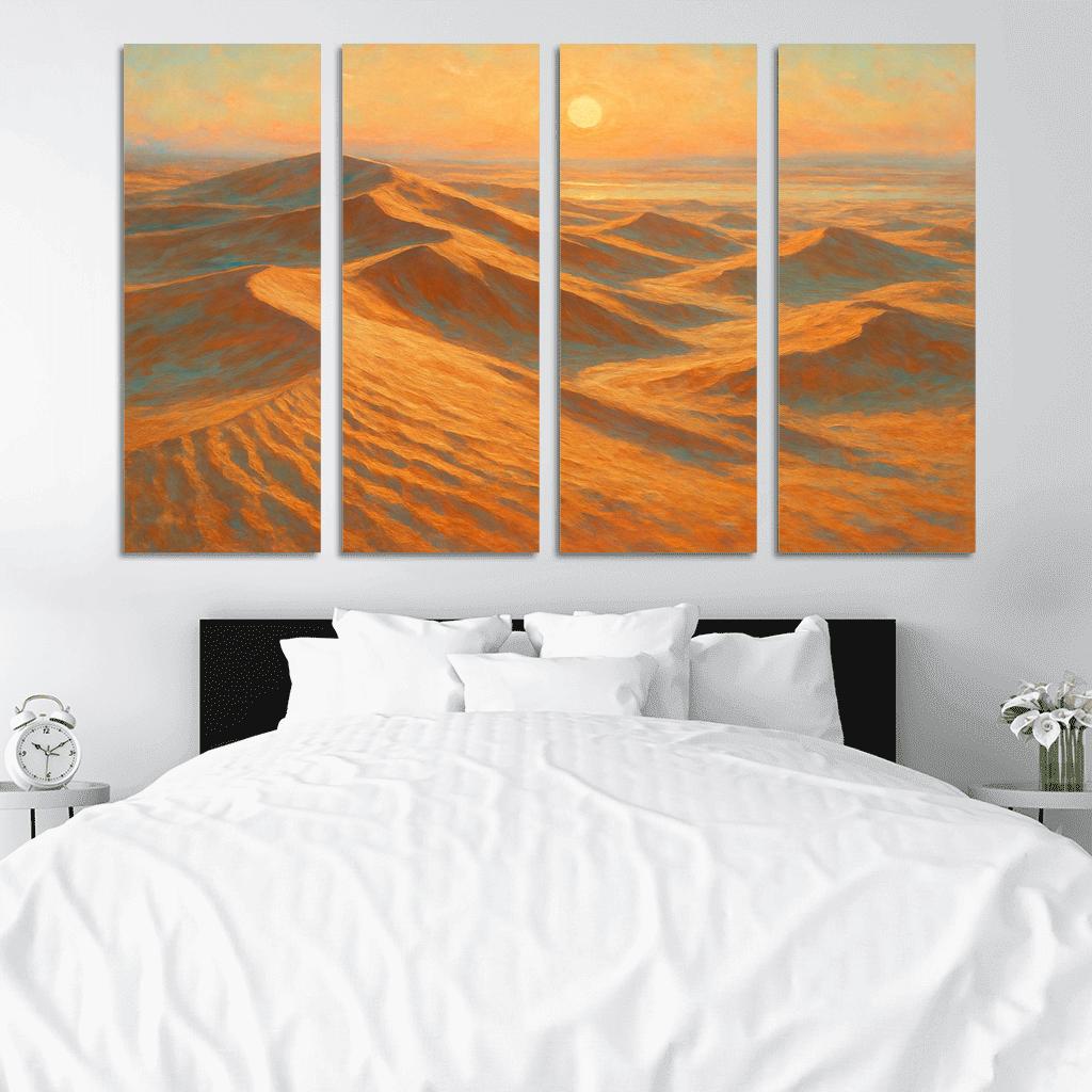 Amber Dunes At Dawn canvas paintings frame