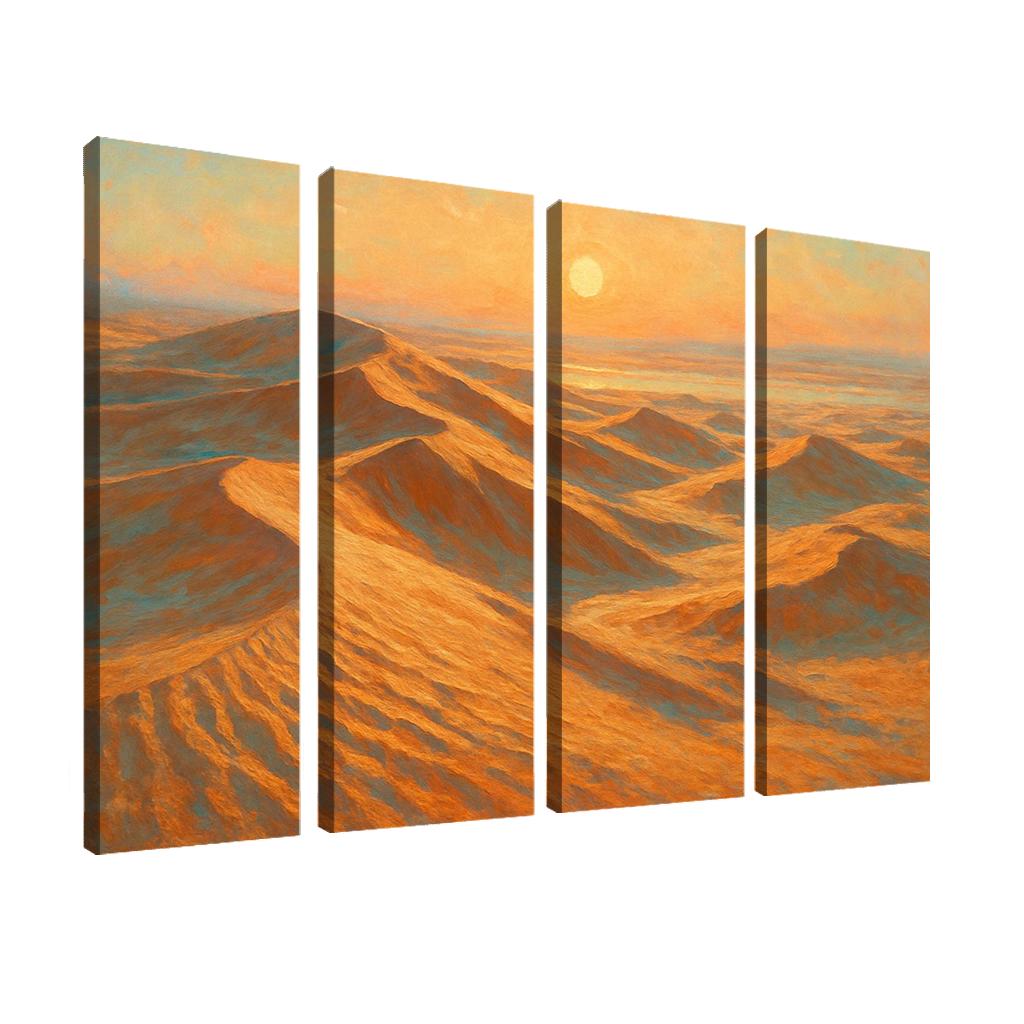 Amber Dunes At Dawn canvas paintings frame