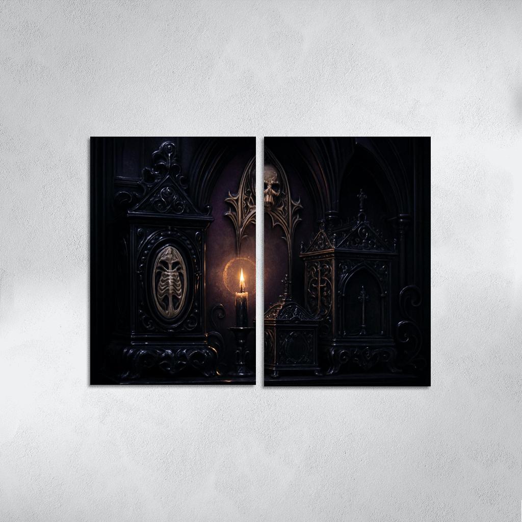 Obsidian Reliquary Altarpiece custom paintings frame