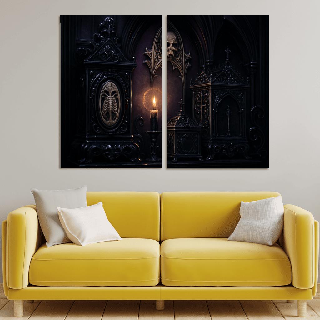 Obsidian Reliquary Altarpiece custom paintings frame