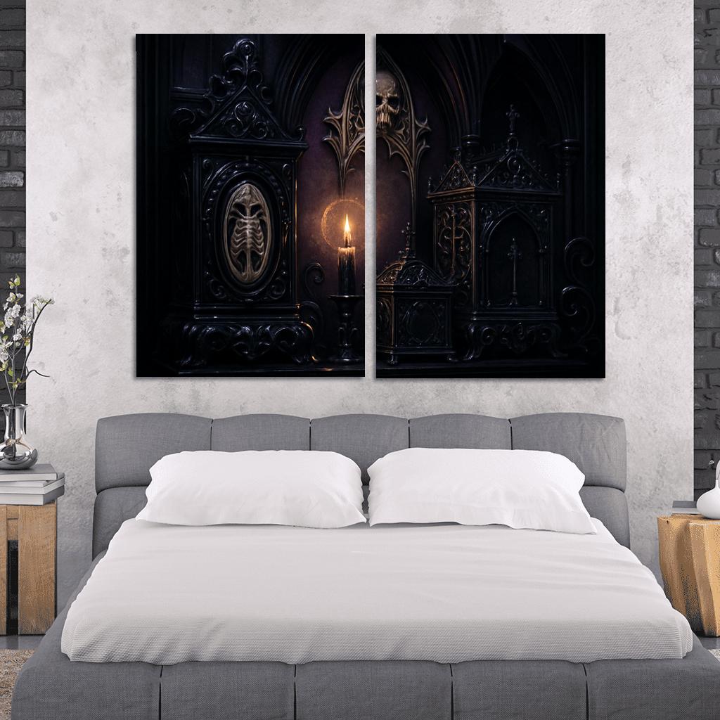 Obsidian Reliquary Altarpiece custom paintings frame