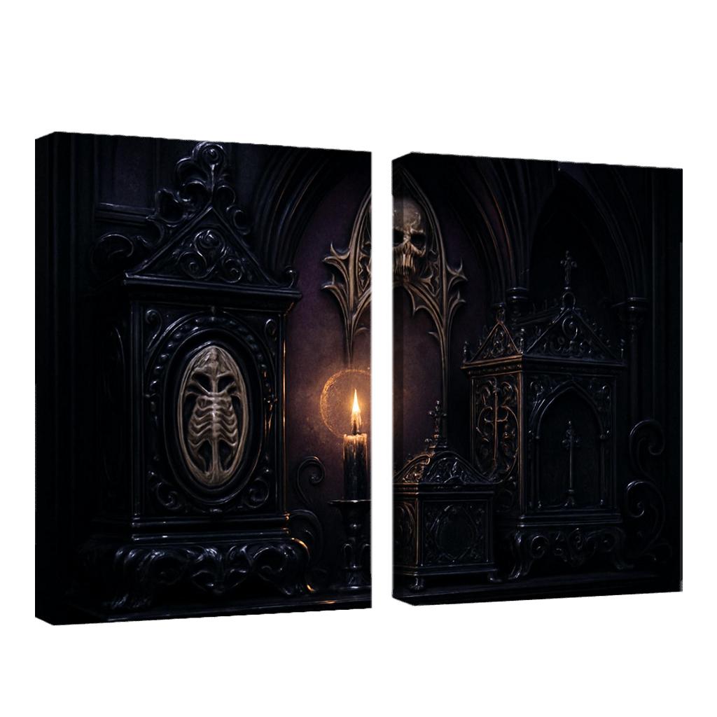 Obsidian Reliquary Altarpiece custom paintings frame