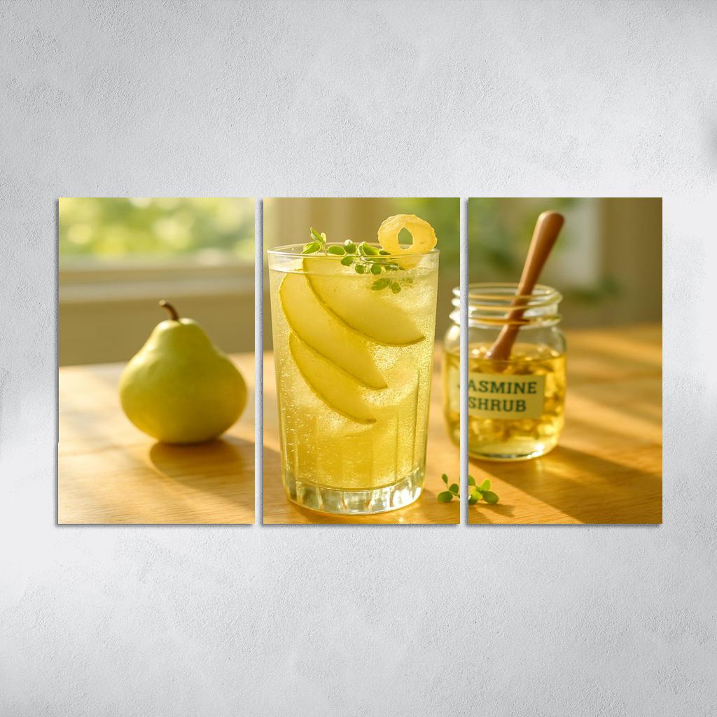 Jasmine Pear Shrub Fizz art trends
