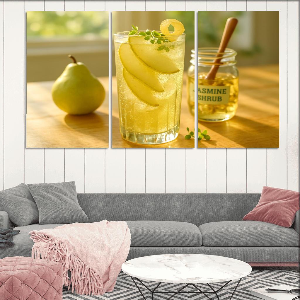 Jasmine Pear Shrub Fizz art trends
