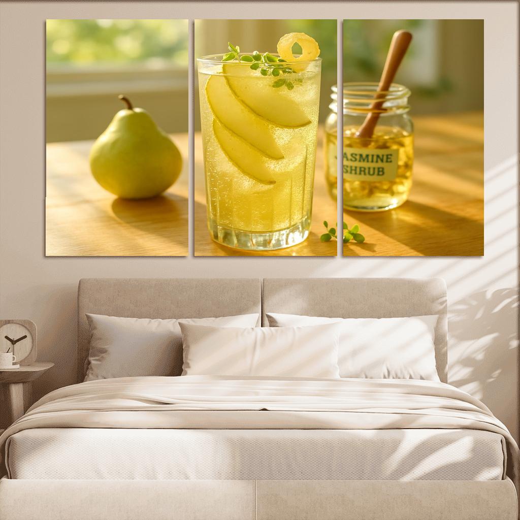 Jasmine Pear Shrub Fizz art trends