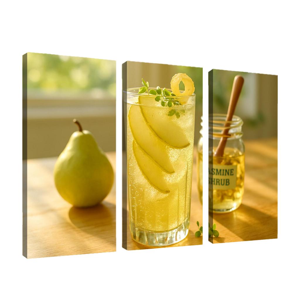 Jasmine Pear Shrub Fizz art trends