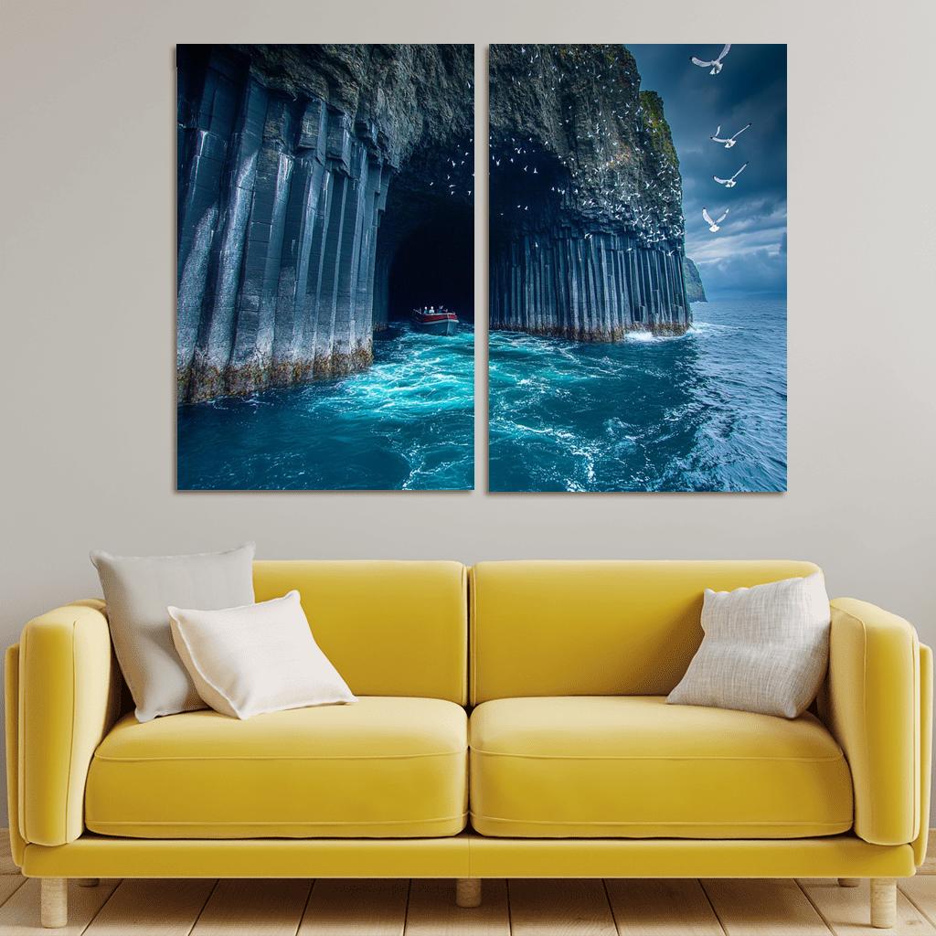 Fingals Cave Staffa framed paintings