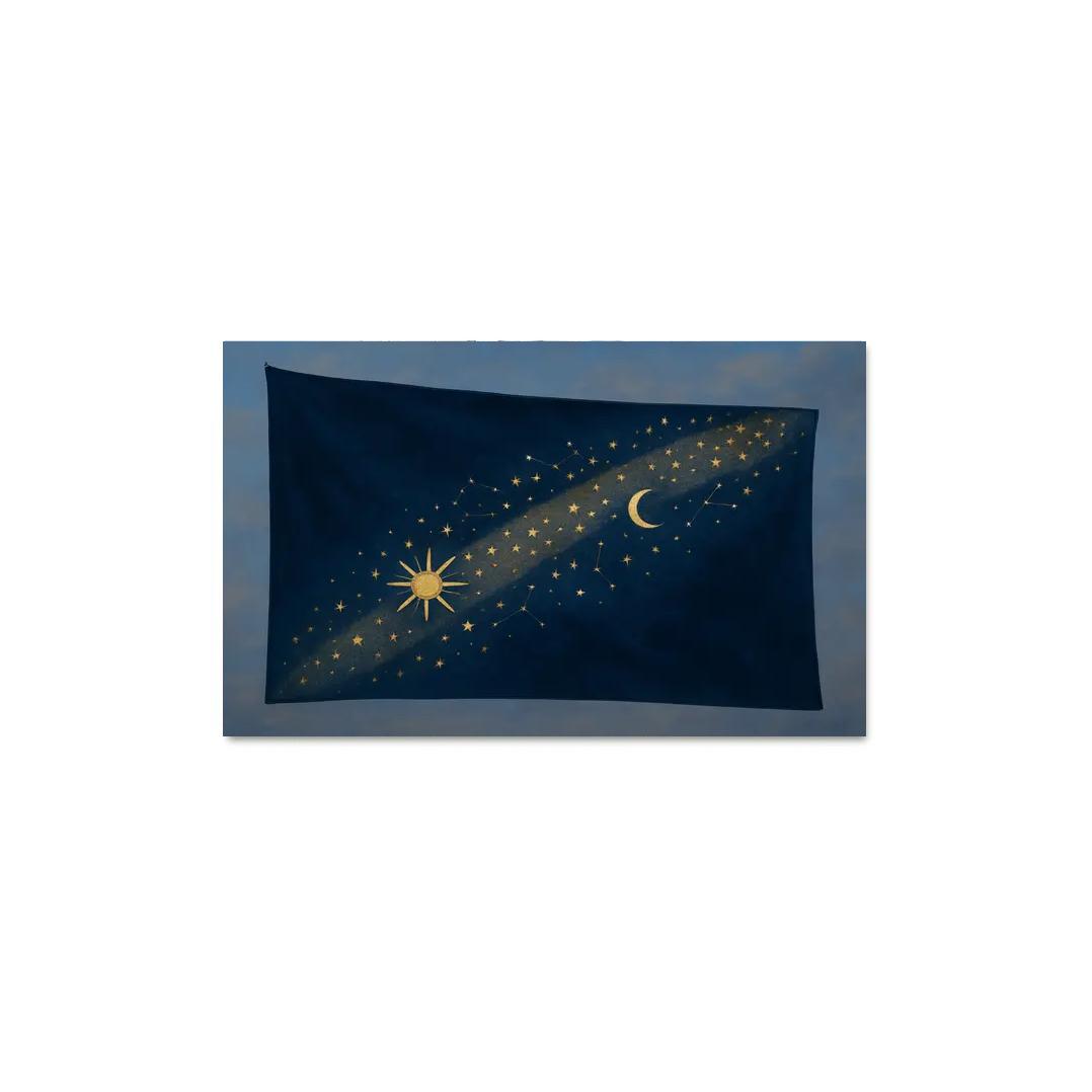 Celestial Band Flag Study canvas paintings frame