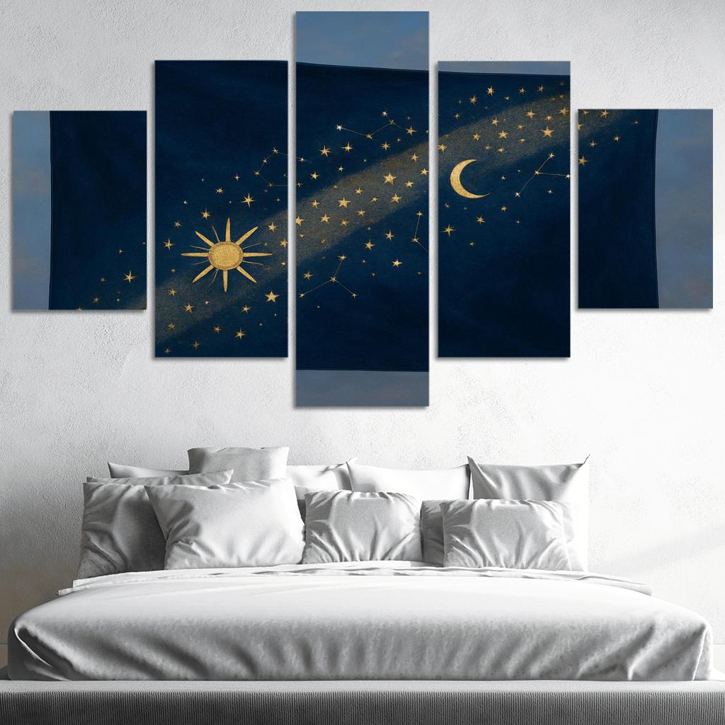 Celestial Band Flag Study canvas paintings frame