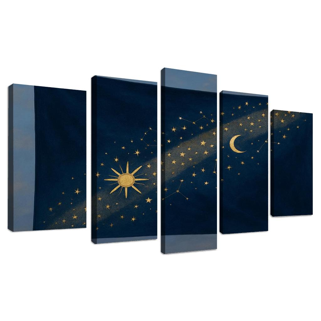 Celestial Band Flag Study canvas paintings frame