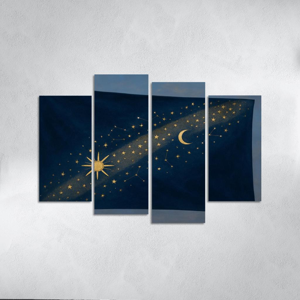 Celestial Band Flag Study canvas paintings frame