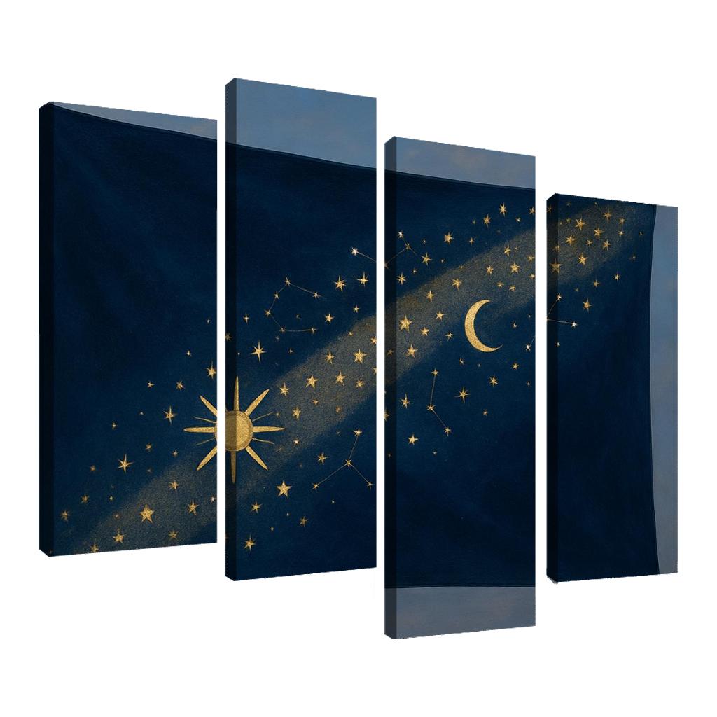 Celestial Band Flag Study canvas paintings frame
