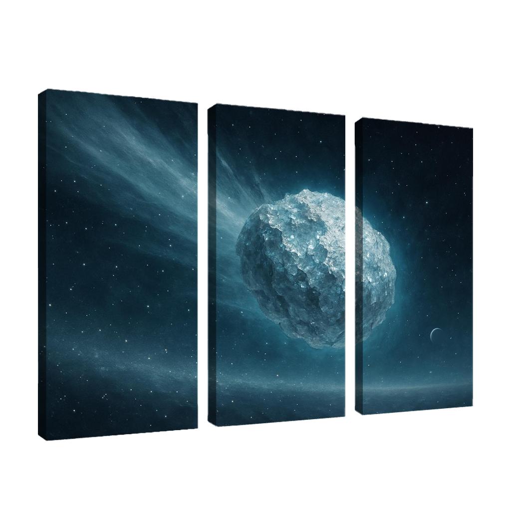 Crystalline Ice Plume Comet modern paintings frame