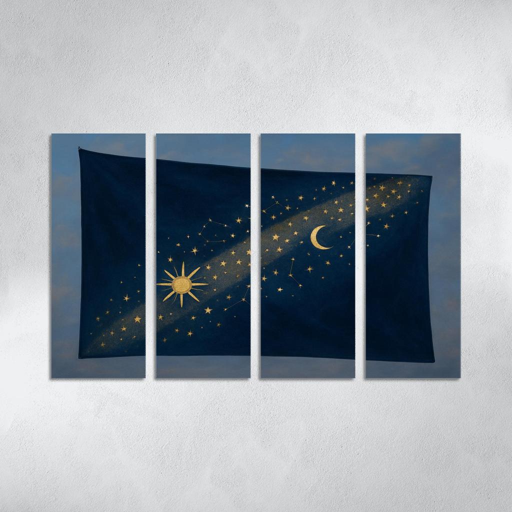 Celestial Band Flag Study canvas paintings frame