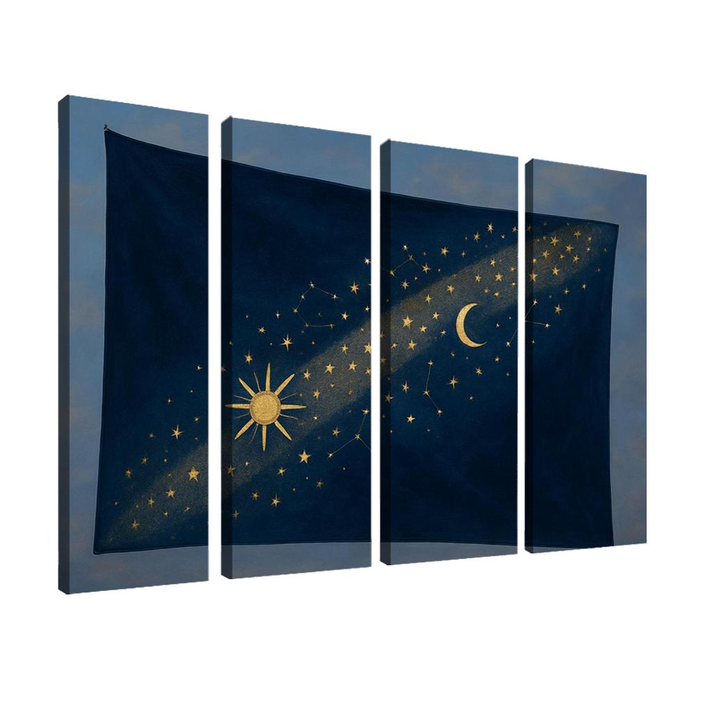 Celestial Band Flag Study canvas paintings frame