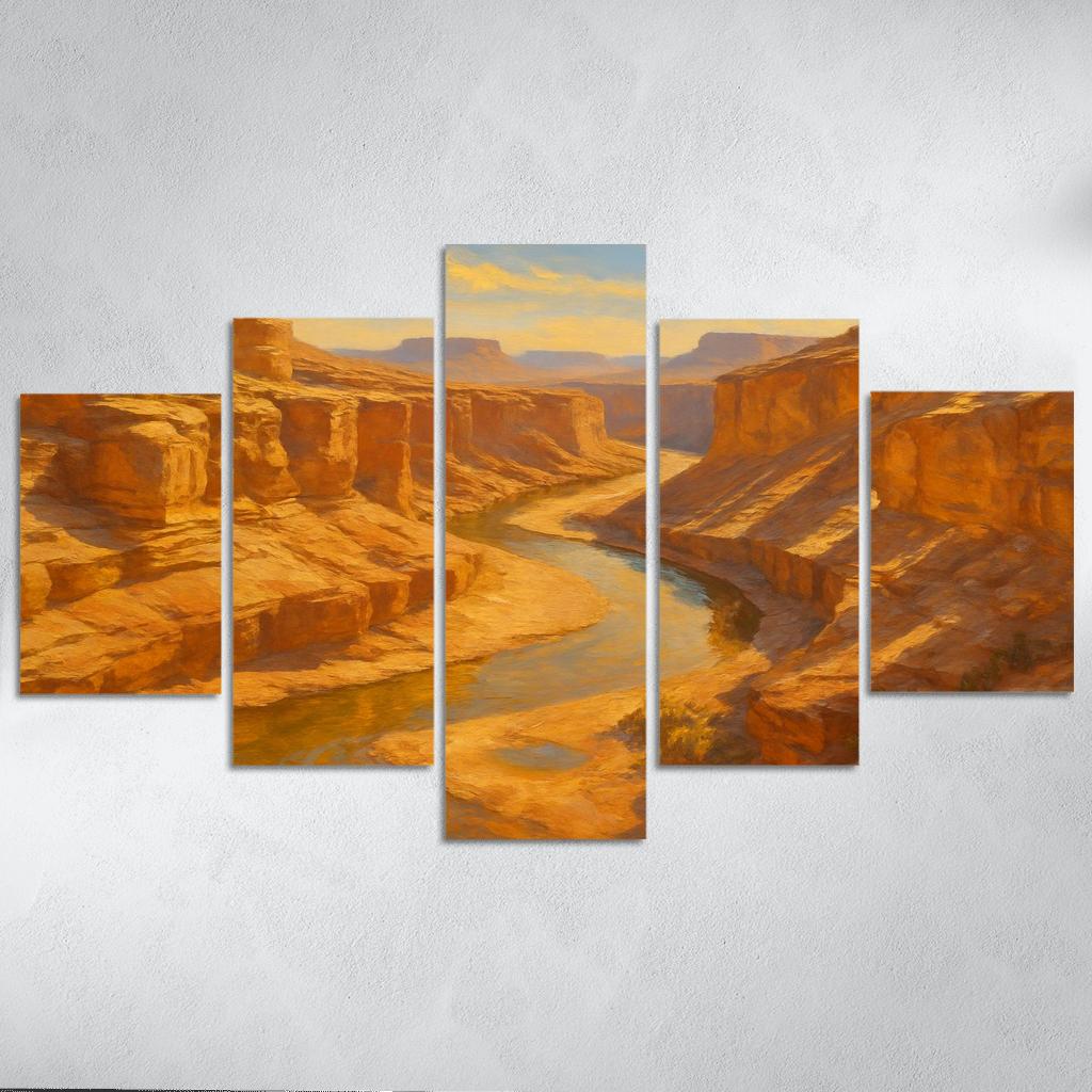 Sunlit Canyon Of Amber Strata one-piece frames