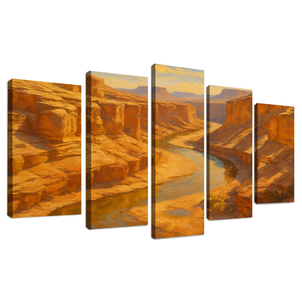 Sunlit Canyon Of Amber Strata one-piece frames
