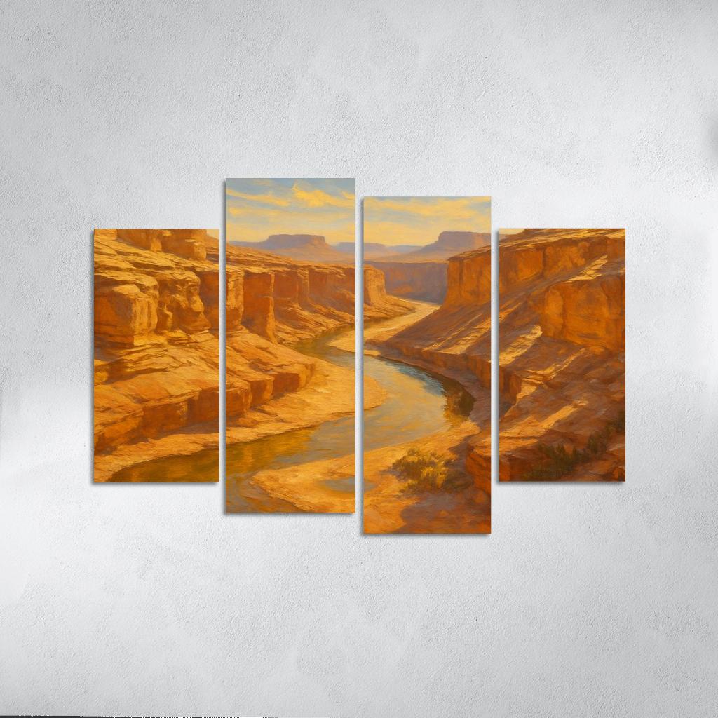 Sunlit Canyon Of Amber Strata one-piece frames